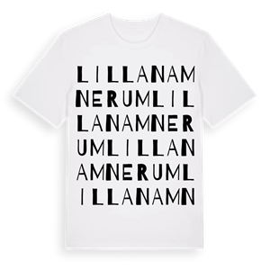 Lilla Namnerum ordlek t-shirt – ekologisk bomull t-shirt från Pinshirt
