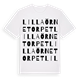 White t-shirt med Lilla Örnetorpet ordlek t-shirt