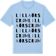 Blue Soul t-shirt med Lilla Örserum ordlek t-shirt