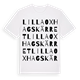 Lilla Oxhagskärret ordlek t-shirt