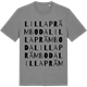 Mid Heather Gray t-shirt med Lilla Prämboda ordlek t-shirt