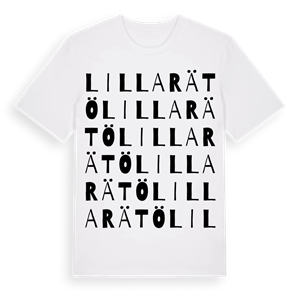 Lilla Rätö ordlek t-shirt – ekologisk bomull t-shirt från Pinshirt