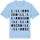 Blue Soul t-shirt med Lilla Rosendal ordlek t-shirt