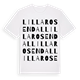 Lilla Rosendal ordlek t-shirt