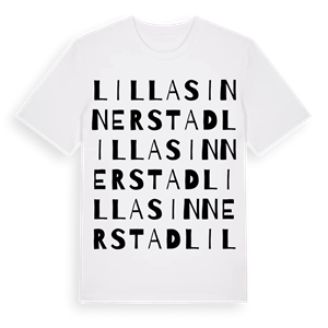 Lilla Sinnerstad ordlek t-shirt – ekologisk bomull t-shirt från Pinshirt