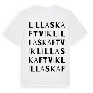 Lilla Skaftvik ordlek t-shirt – ekologisk bomull t-shirt från Pinshirt