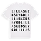 Lilla Skedsbygd ordlek t-shirt