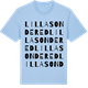 Blue Soul t-shirt med Lilla Sondered ordlek t-shirt