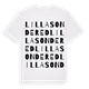 Lilla Sondered ordlek t-shirt
