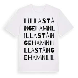 Lilla Stångehamn ordlek t-shirt – ekologisk bomull t-shirt från Pinshirt