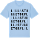 Blue Soul t-shirt med Lilla Stubbetorp ordlek t-shirt