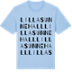 Blue Soul t-shirt med Lilla Sunnehall ordlek t-shirt