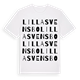White t-shirt med Lilla Svensbo ordlek t-shirt