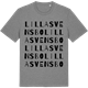 Mid Heather Gray t-shirt med Lilla Svensbo ordlek t-shirt
