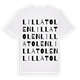 Lilla Tolen ordlek t-shirt