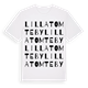 White t-shirt med Lilla Tomteby ordlek t-shirt