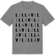 Mid Heather Gray t-shirt med Lilla Vi ordlek t-shirt