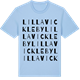 Blue Soul t-shirt med Lilla Vickleby ordlek t-shirt