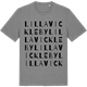 Mid Heather Gray t-shirt med Lilla Vickleby ordlek t-shirt