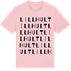 Pink Cotton t-shirt med Lillhult ordlek t-shirt