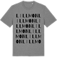 Mid Heather Gray t-shirt med Lillmon ordlek t-shirt