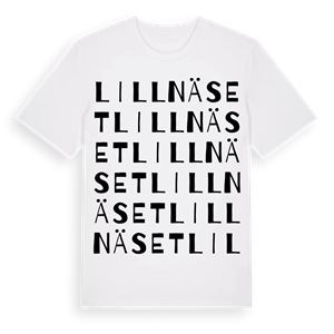 Lillnäset ordlek t-shirt – ekologisk bomull t-shirt från Pinshirt