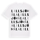 Lillsjömåla ordlek t-shirt