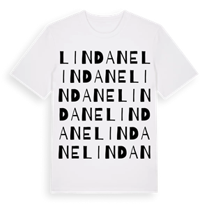 Lindane ordlek t-shirt – ekologisk bomull t-shirt från Pinshirt