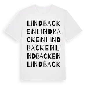 Lindbacken ordlek t-shirt – ekologisk bomull t-shirt från Pinshirt