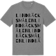 Mid Heather Gray t-shirt med Lindbäcksmålen ordlek t-shirt