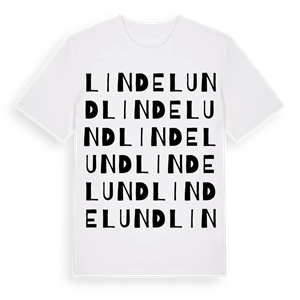 Lindelund ordlek t-shirt – ekologisk bomull t-shirt från Pinshirt