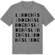 Mid Heather Gray t-shirt med Lindenäs ordlek t-shirt
