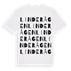 White t-shirt med Linderågen ordlek t-shirt