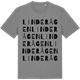 Mid Heather Gray t-shirt med Linderågen ordlek t-shirt