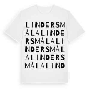 Lindersmåla ordlek t-shirt – ekologisk bomull t-shirt från Pinshirt