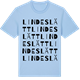 Blue Soul t-shirt med Lindeslätt ordlek t-shirt