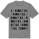 Mid Heather Gray t-shirt med Lindnäs ordlek t-shirt