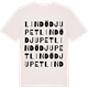 Vintage White t-shirt med Lindödjupet ordlek t-shirt