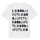 White t-shirt med Lindödjupet ordlek t-shirt