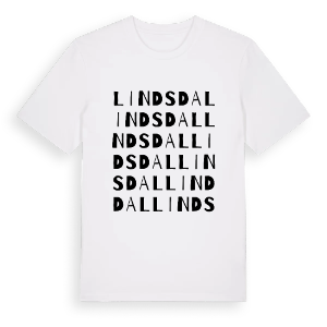 Lindsdal ordlek t-shirt – ekologisk bomull t-shirt från Pinshirt