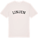Vintage White t-shirt med Linjen böjd t-shirt