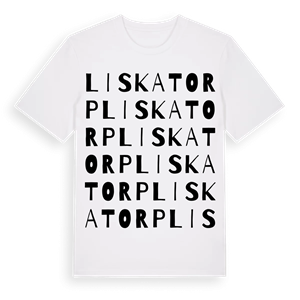 Liskatorp ordlek t-shirt – ekologisk bomull t-shirt från Pinshirt