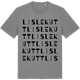 Mid Heather Gray t-shirt med Lislekutt ordlek t-shirt