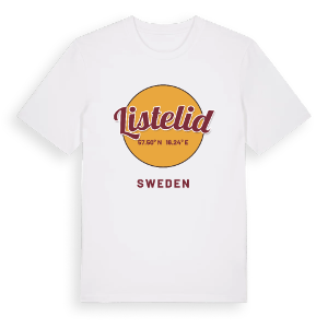 Listelid cirkel t-shirt – ekologisk bomull t-shirt från Pinshirt