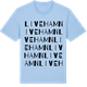 Blue Soul t-shirt med Livehamn ordlek t-shirt