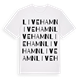 White t-shirt med Livehamn ordlek t-shirt