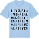 Blue Soul t-shirt med Livemåla ordlek t-shirt