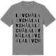 Mid Heather Gray t-shirt med Livemåla ordlek t-shirt
