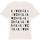 Vintage White t-shirt med Livemåla ordlek t-shirt