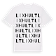 White t-shirt med Lixhult ordlek t-shirt